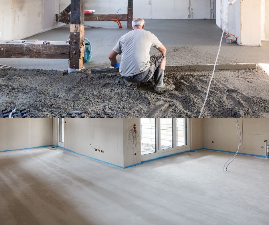 What is involved in the screeding process alongside Underfloor Heating in the UK? - UFH Parts & Design Ltd