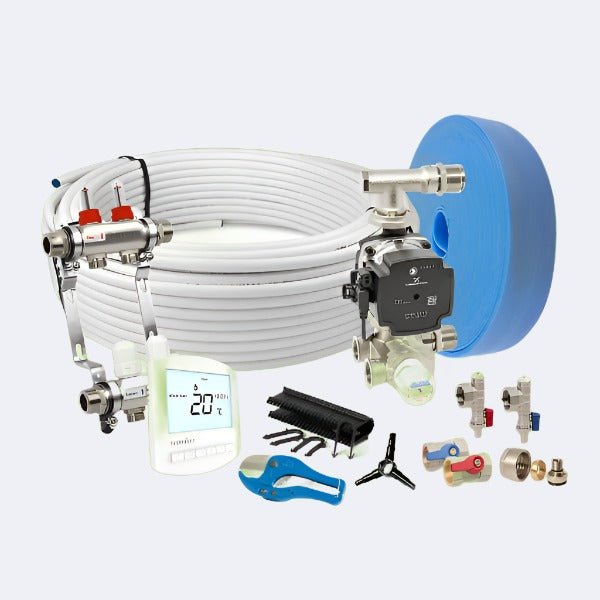 50sqm Multi-Zone Water Underfloor Heating Kit - UFH Parts & Design Ltd