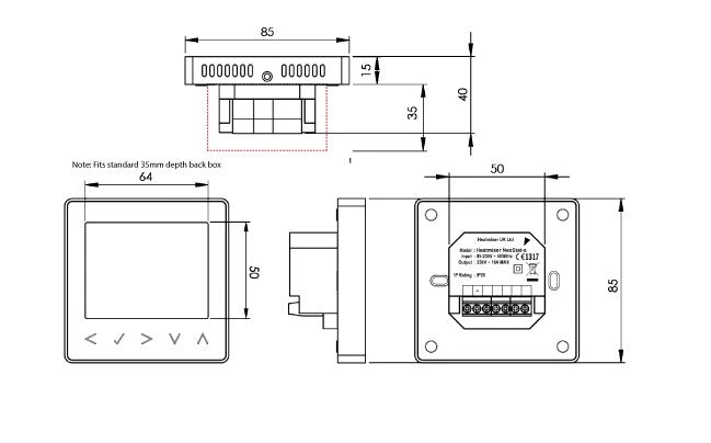 Heatmiser neoStat - e V2 - Electric Floor Heating Thermostat - UFH Parts & Design Ltd